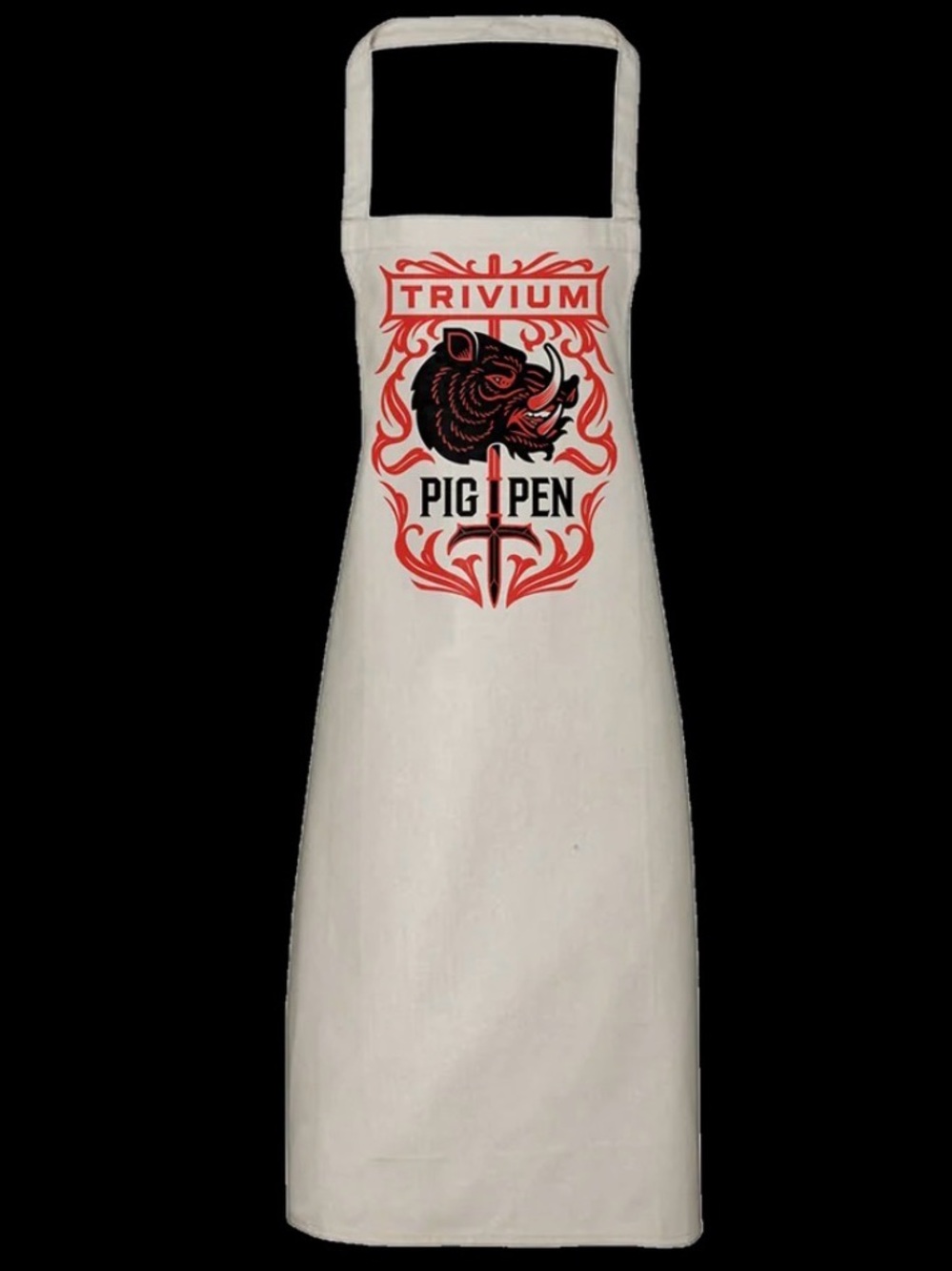 Trivium Pig Pen Apron Official 2023 Band Merch Heavy Metal BBQ Grill